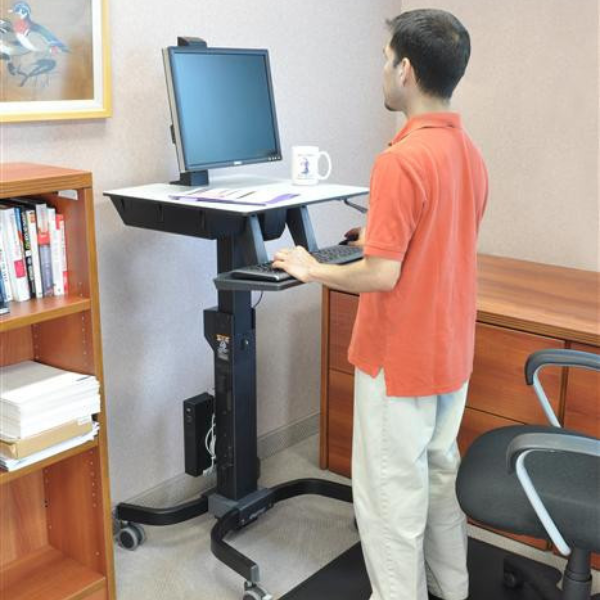 Ergotron WorkFit C Single LD Sit-Stand Workstation - Ergoport