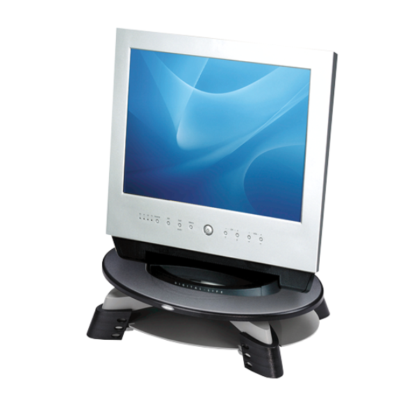 Rotating Monitor Riser Electric Fellowes® Compact Rotating Monitor Riser – Ergoport