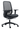 Front view of Dori Chair in Black Fabric