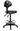 ST007D Stool with drafting kit in black