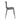 Acti 4 leg black powder coat frame-grey side view